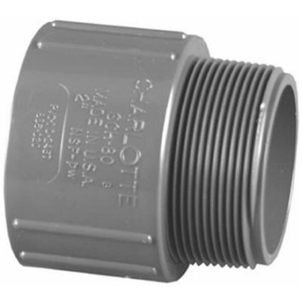 Charlotte Pipe And Foundry PVC 08109 0800HA .75 in. PVC Schedule 80 Slip x Male Pipe Thread Adapter 652492